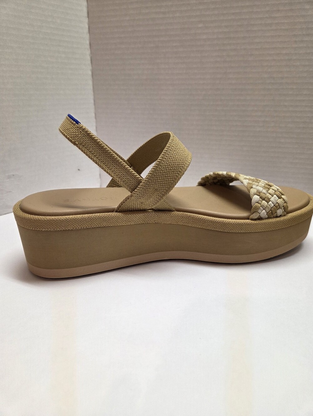Rothy's Lightweight Tan Wedge Sandals Size 10.5 - Picture 6 of 9